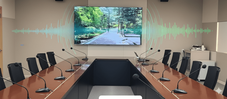 회의실 마이크, 디스플레이 시스템 구축